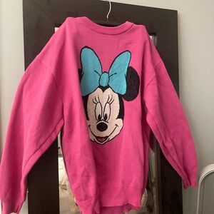 Disney Minnie Mouse Pink and Blue Kids Hoodie